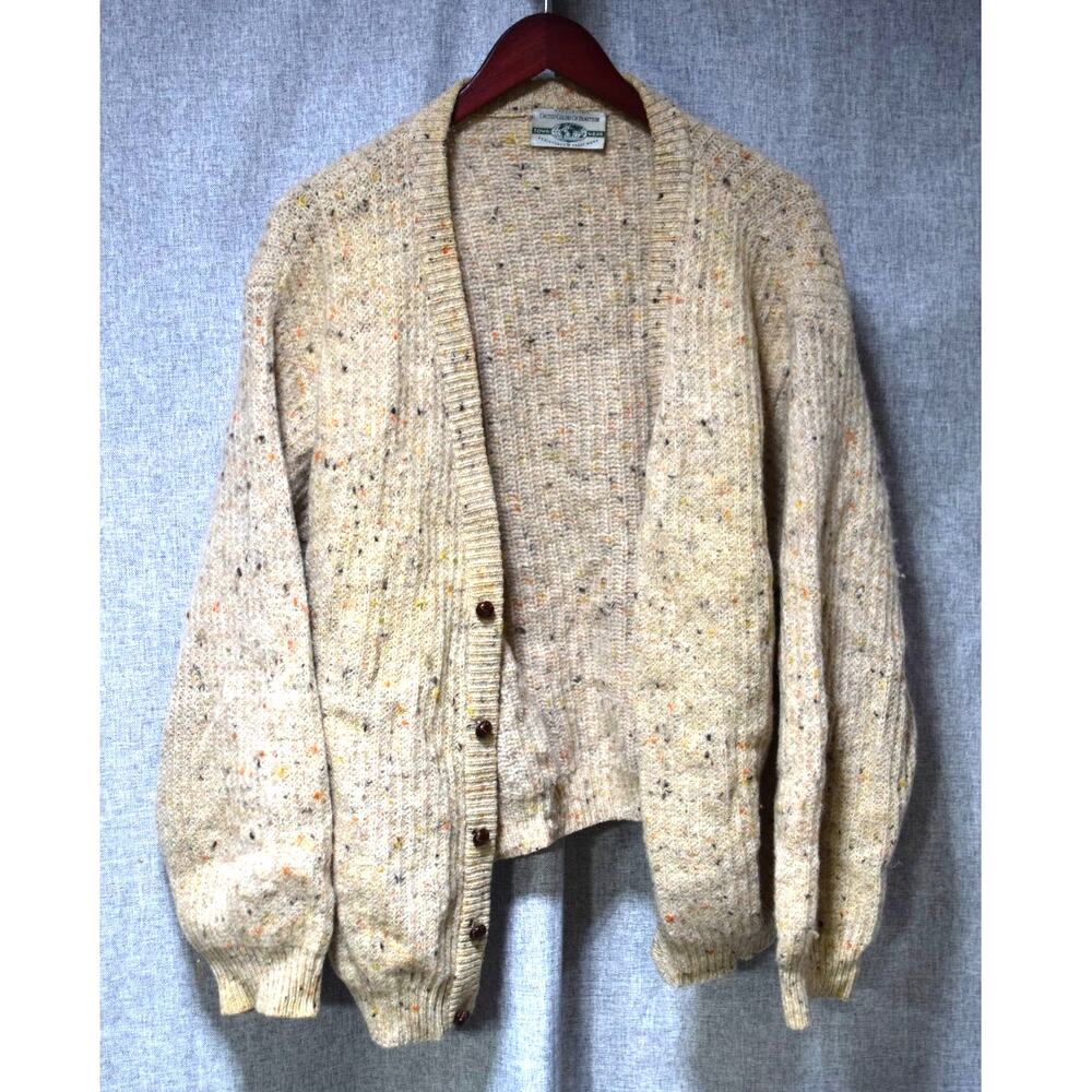 Vintage United Colors of Benetton Town Wear Wool Cardigan Made in Italy